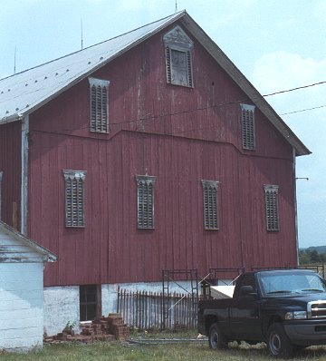 The south gable end before renovation
